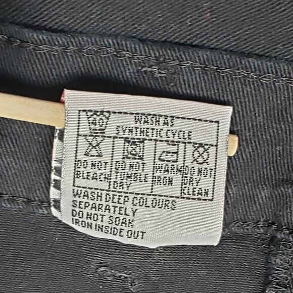 Vintage 90s Ice Cool Denim Maxi Skirt Plus Sz 20/EU 38 Made in UK Grunge Retro - Picture 11 of 11